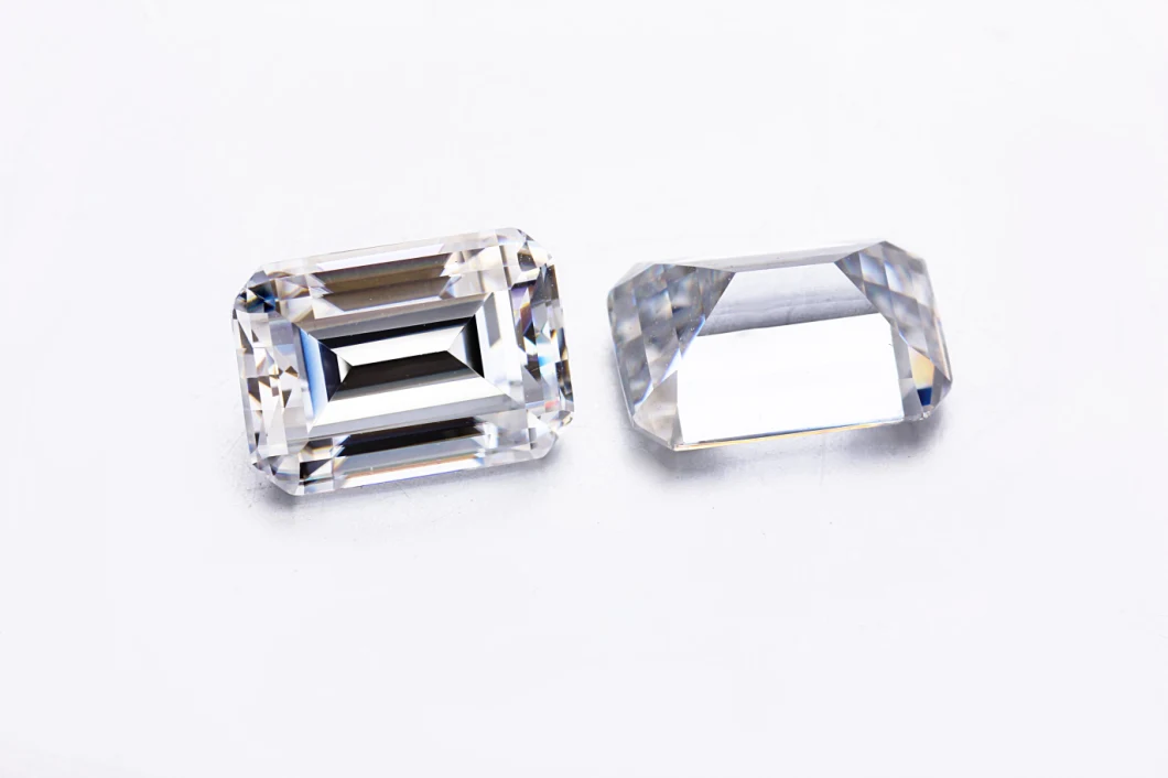 1 Carat 5*7mm Emerald Cut Def Color Moissanite Loose Stone